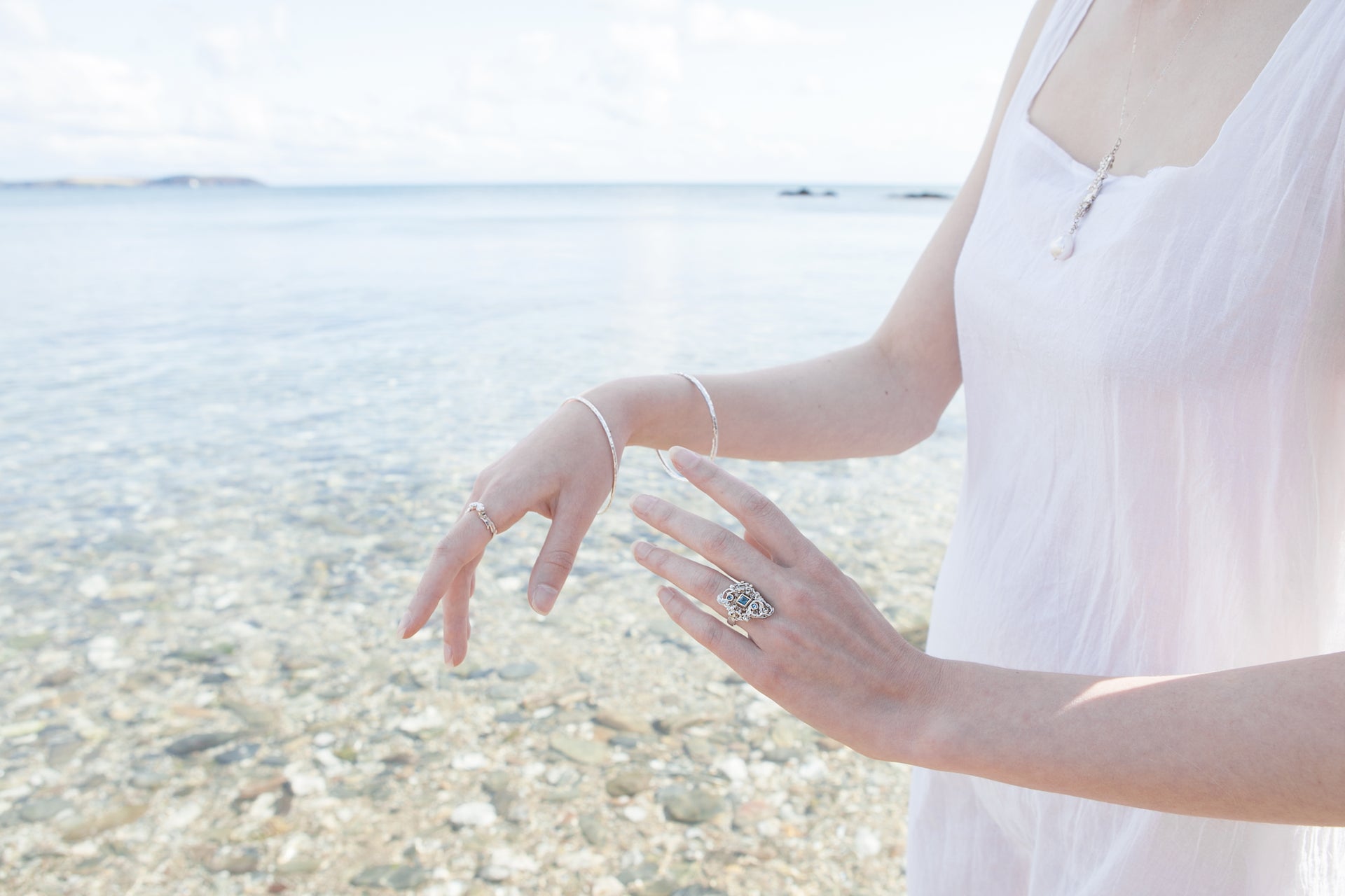 Sustainable jewellery handmade in Cornwall by Maya